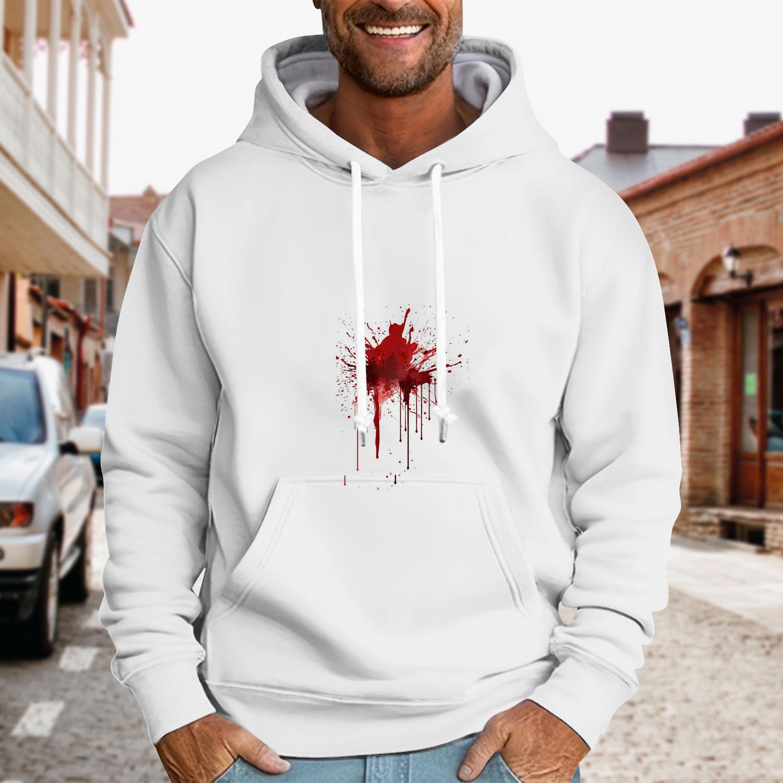 

Спортивный костюм с капюшоном, унисекс, одежда для бега, пуловер с длинными рукавами, толстовка с капюшоном XL белый