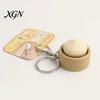 Decompress Keychain Steamed Bun Squeeze Toy with Sound Cute PVC Fidget Simulated for Stress Relief Portable Decompression Gadget Kids Adults