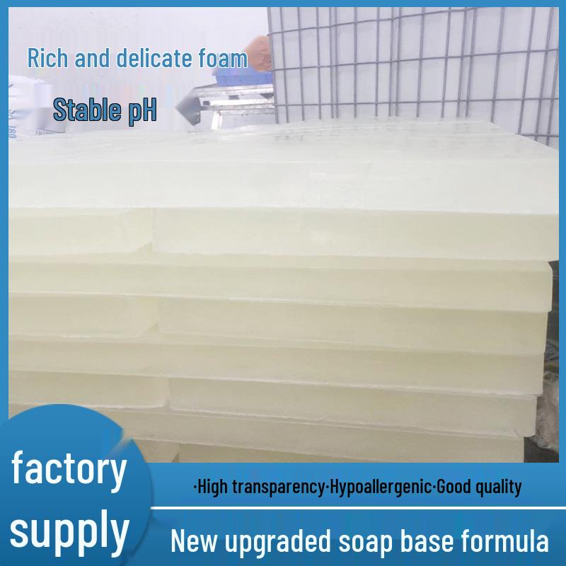 High-Quality Transparent Goat Milk & Plant-Based Handmade Soap Base with Essential Oils