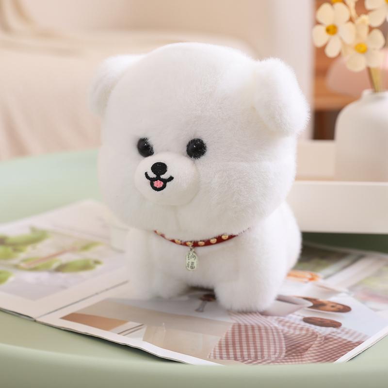 Søt fluffy Shiba Inu hund plysjleke Adorable kosedyr Valp plysjdukker Kawaii myke barneleker for jenter gutter BarnGaver