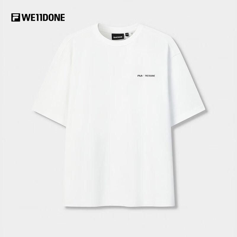 FILA x WE11DONE Unisex Knitted Short Sleeve T-Shirt L