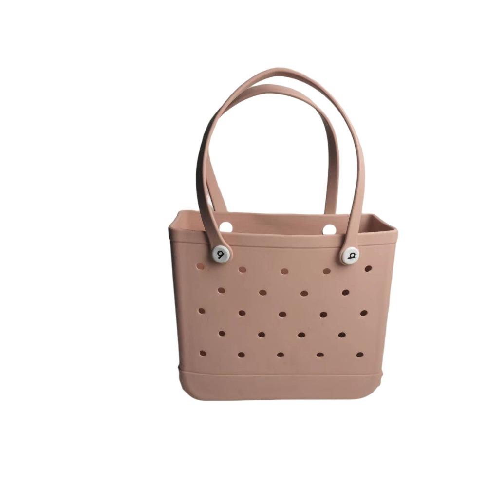 XL Extra große Strandtasche EVA-Gummi Wasserdicht Strand Reise Picknick Aufbewahrungskorb Damen Einkaufshandtasche Sac Jelly Einkaufstasche