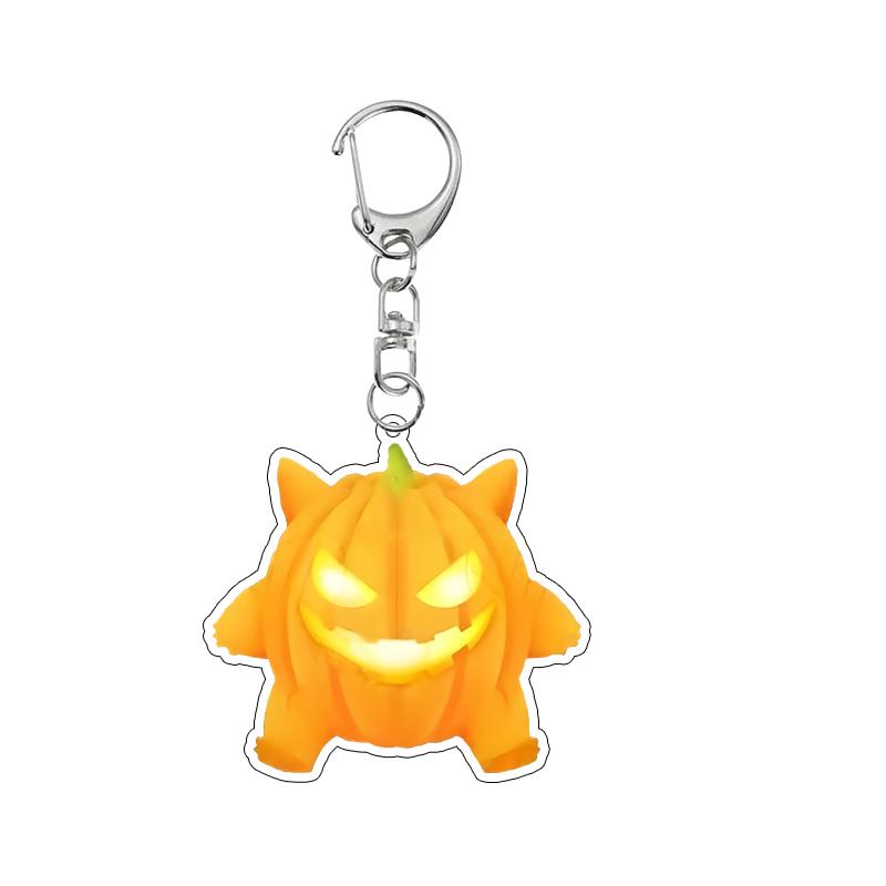 Anime Cartoon Gengar Halloween Day Acrylic Keychain Kawaii Pocket Figure All Saints' Day Creative Pendant Decoration Gifts Toys