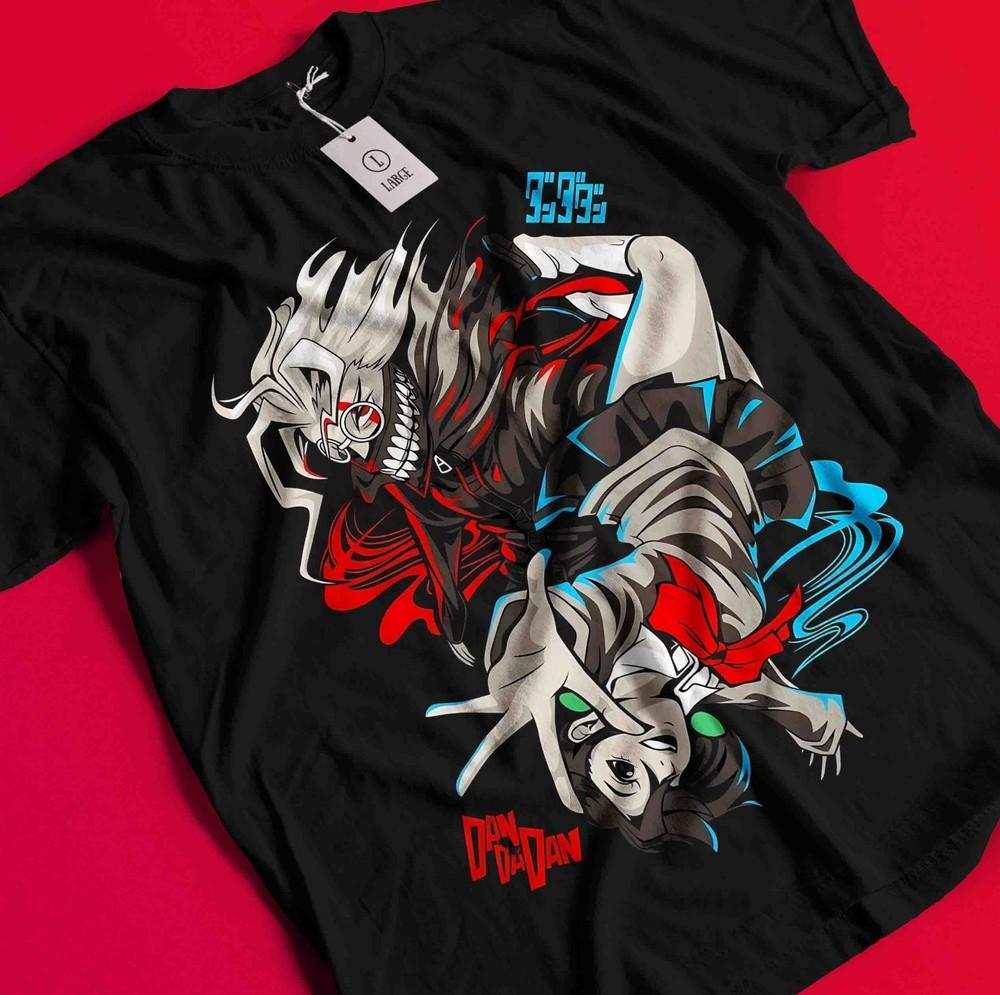 

Dan Da Dan T-Shirt Okarun Shirt Momo Ayase Tshirt Ken Tee Turbo Jin Aira Seiko BB977 3XL