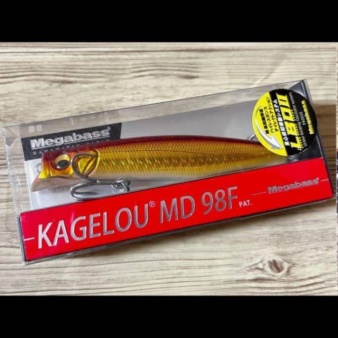 Used Megabass Mayfly 98 F GG Akakin Sparkle