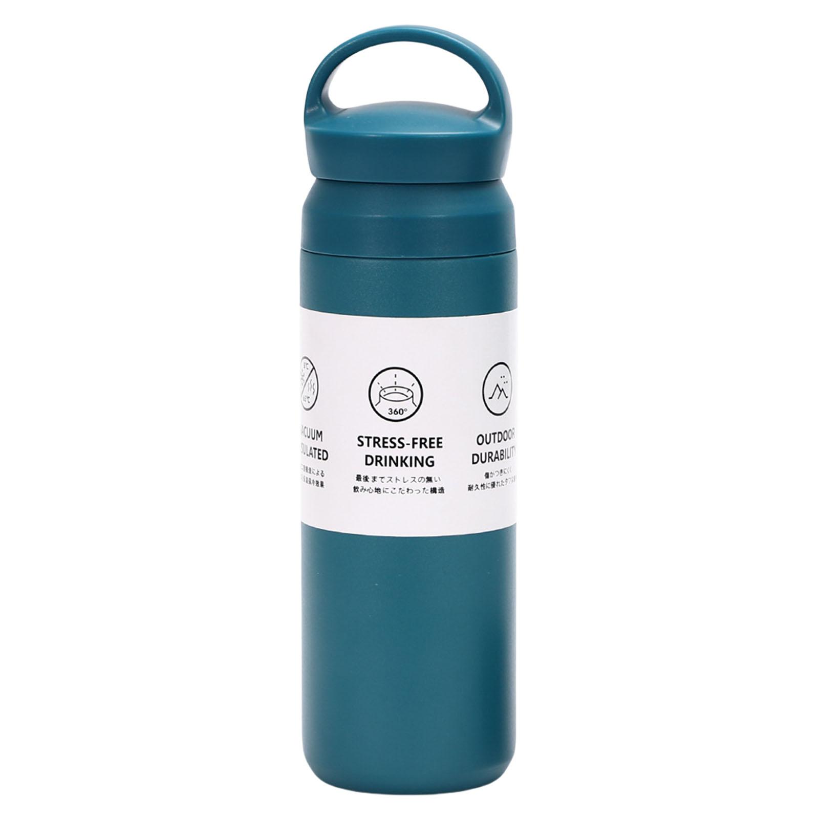 

500 мл Вакуумная Изолированная Кружка для Путешествий из Нержавеющей Стали Термостакан с Портативной Ручкой Безопасная для Посудомоечной Машины Бутылка для Воды 3