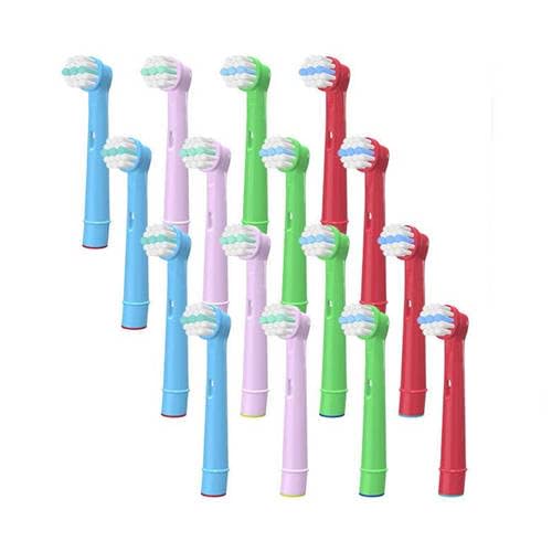

Gameplus | Compatible Electric Toothbrush Replacement Brushes for Children, Braun Oral-B EB10, Soft [4 Brushes per Pack x 4 Sets, Total 16 Brushes]