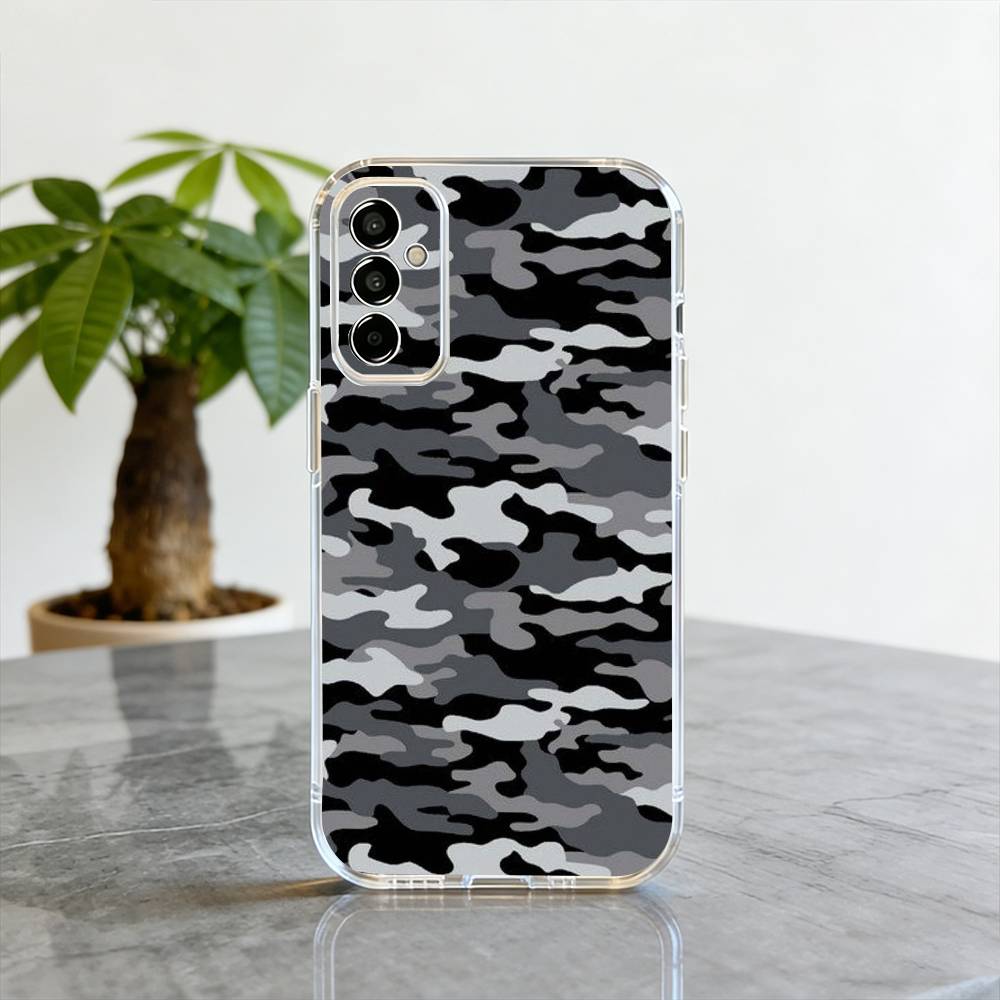 Camouflage Phone Case Transparent Silicone Soft For SamsungA10,12,20,21S,30,31,40,50,51,52,70,71