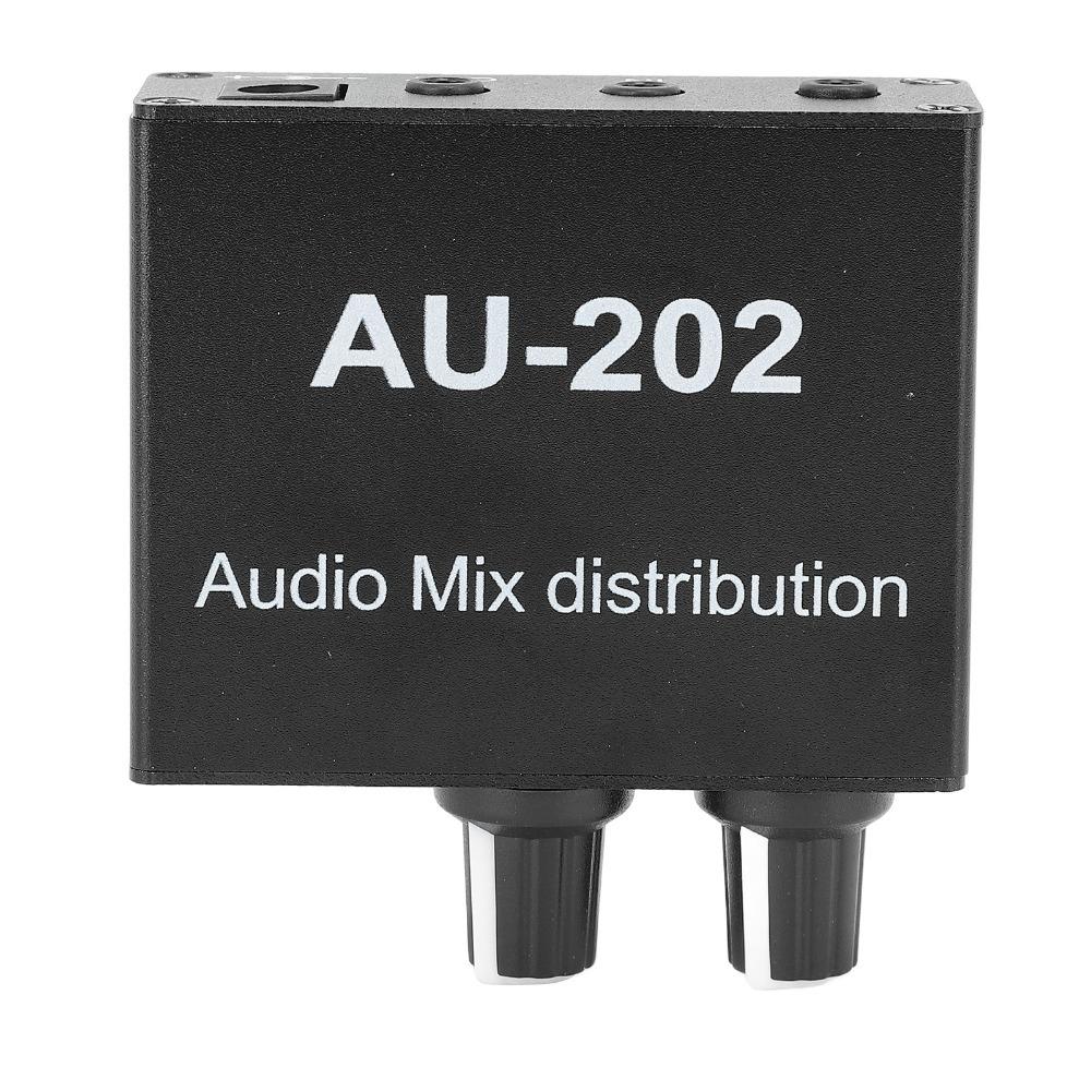 3.5mm Stereo Mixer Independent Volume Control Headphone Mixer  For Headphone