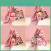 Cute Capybara Resin Keychain With Pink Costume For Animal Lovers