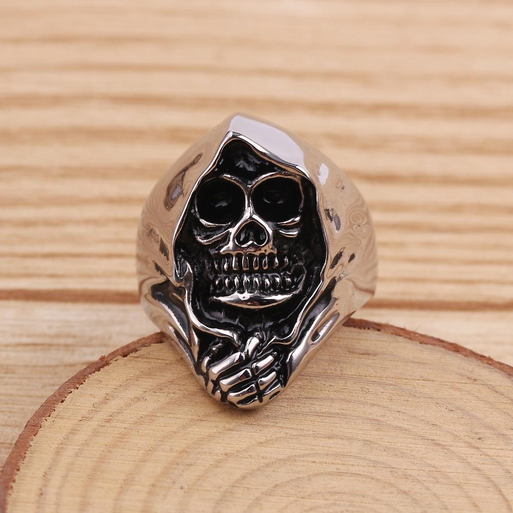 Hip-hop Punk Style Skull Ghost Face Halloween Ring Men and Women Rings Without