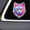 Colored Wolf Car Sticker Vinyl Decal Waterproof Rear Window Motorcycle Camper Bumper Truck Laptop Decoration TM11