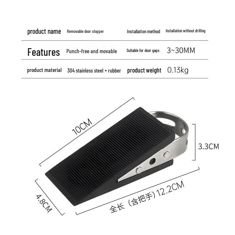 JIANGUAN 304 Stainless Steel Punch-Free Door Stopper