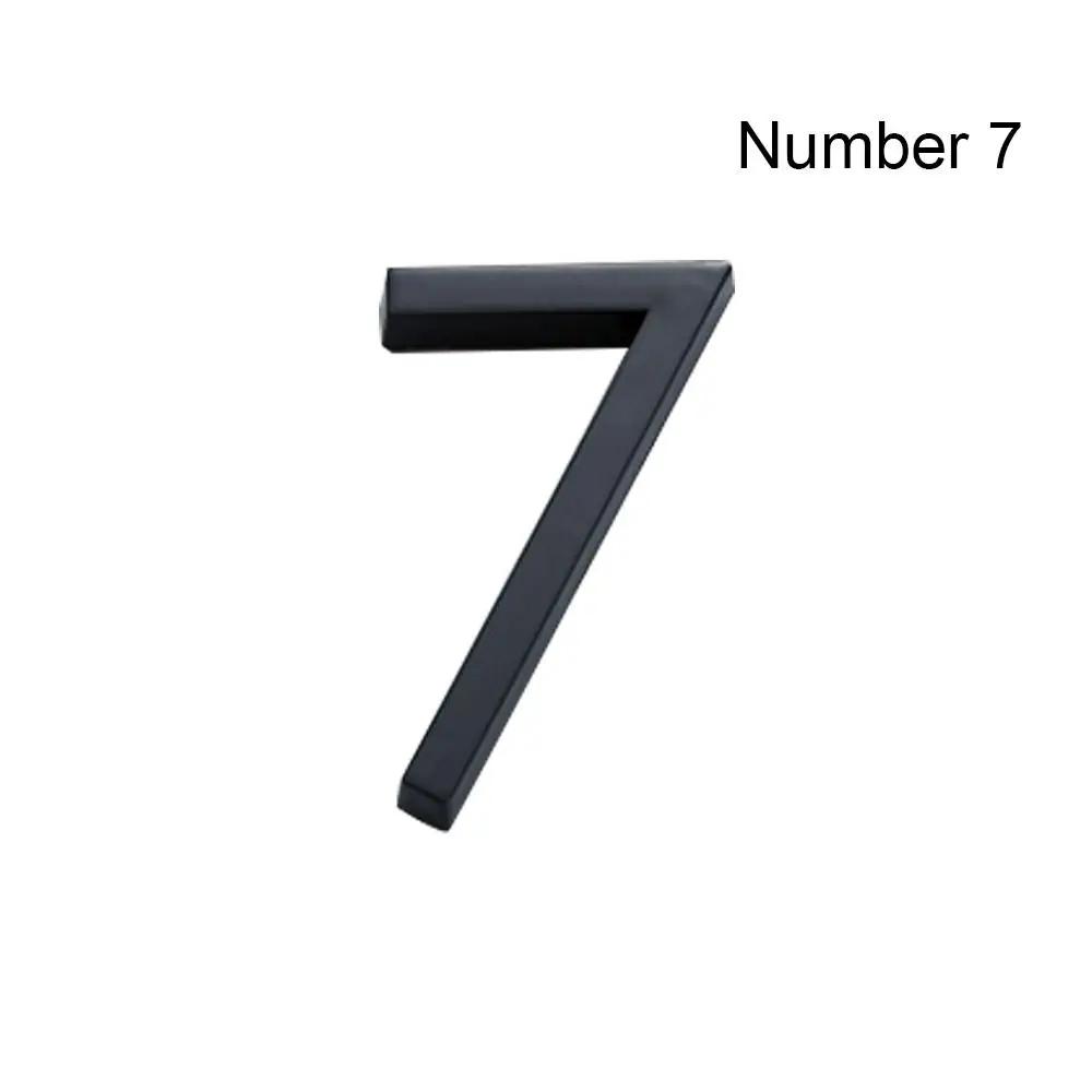 5/10cm Durable Self-Adhesive For Home Mailbox Hotel Address 0 To 9 Number Plate Sign Door Label Numeral Tag