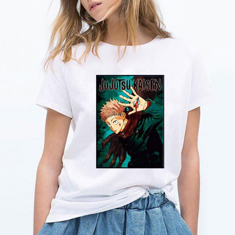 Japanese Anime Jujutsu Kaisen Graphic Tshirt 2025 Manga Harajuku Hip Hop Tshirts Female Casual Summer Short Sleeve Tees