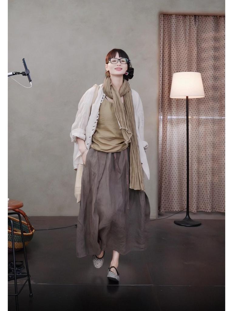 Summer Retro Slimming Linen Lapel Shirt for Women