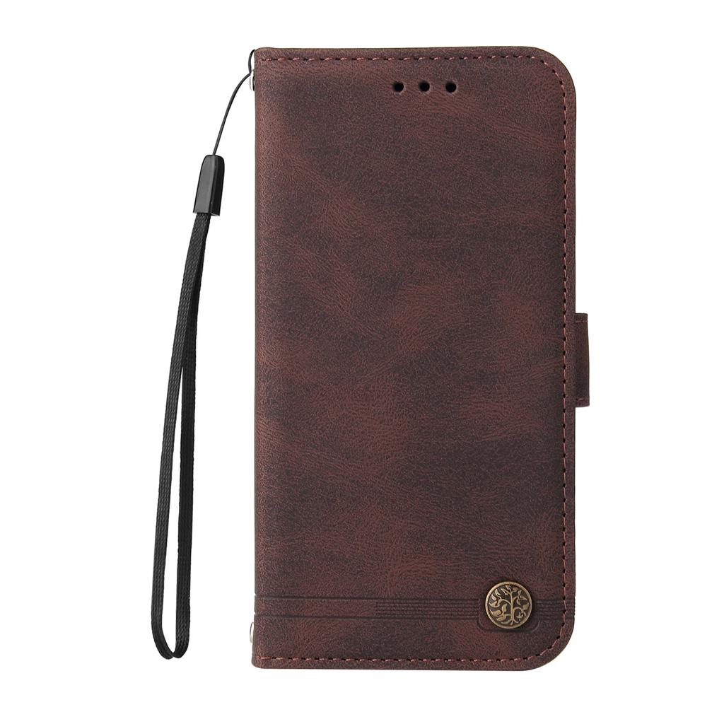 Für Xiaomi 14T Pro Leder Brieftaschenhüllen Hautgefühl Handyhülle Ständer mit Riemen