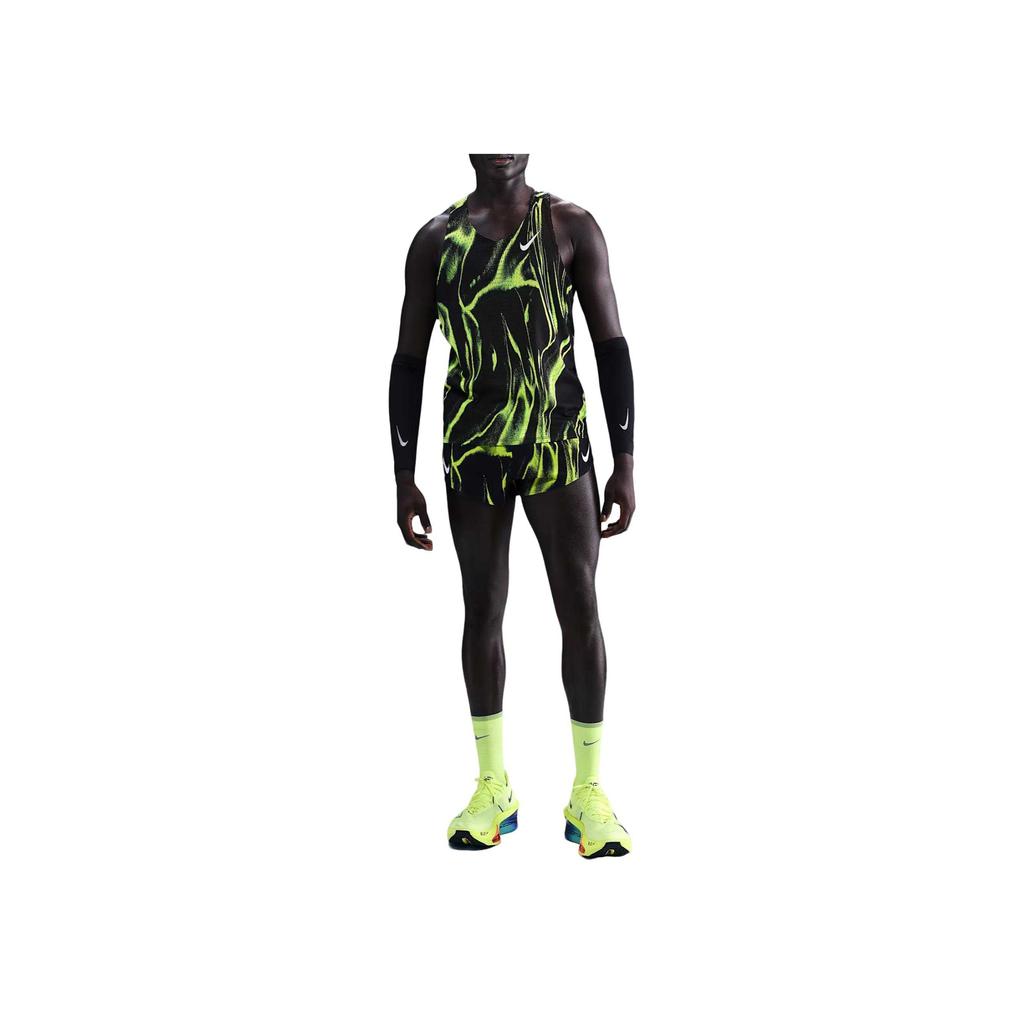Nike Aeroswift Minimalist Sleeveless Fitted Running Tank Men tops Green Black HV2643-702