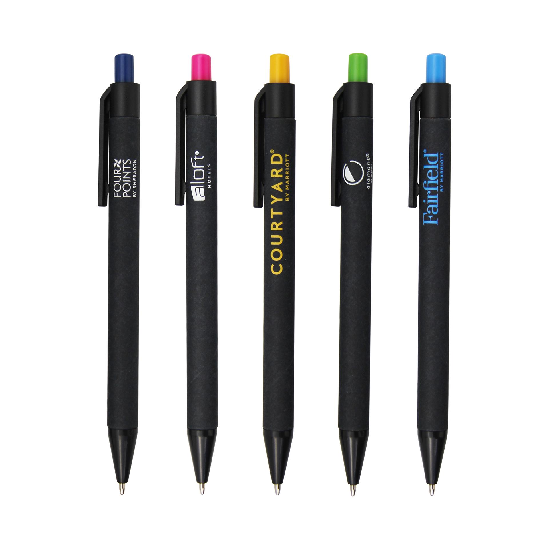 Wanying Wanfeng Hotel Clickable Pen: Custom Colors & Logo for Guest Room Promotion 1.0mm синий