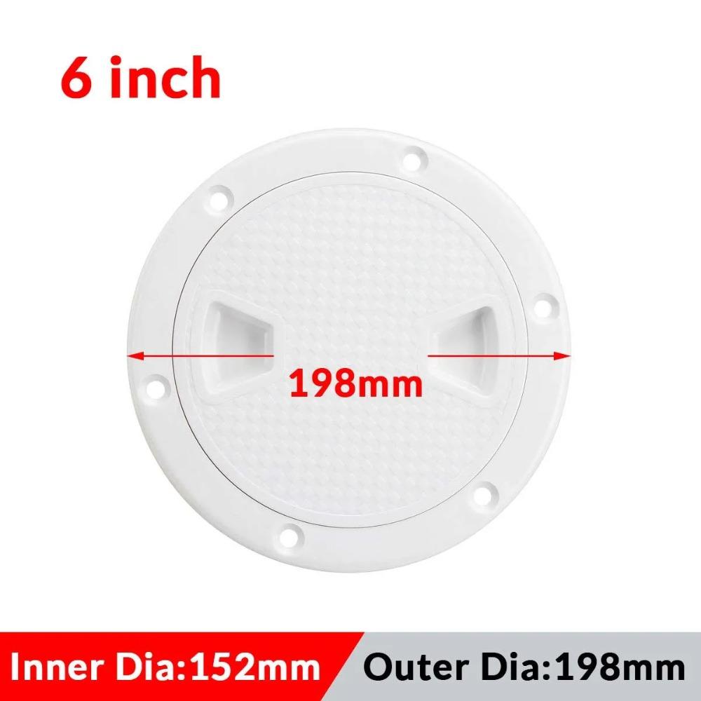4 6 8 inch Deck Plate ABS Hatch Cover Durable Deck Inspection Access  Boat Yacht Marine Accessories