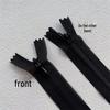 No. 3 Water Drop Head Nylon Lace Edge Invisible Zipper for Skirts and Cushions