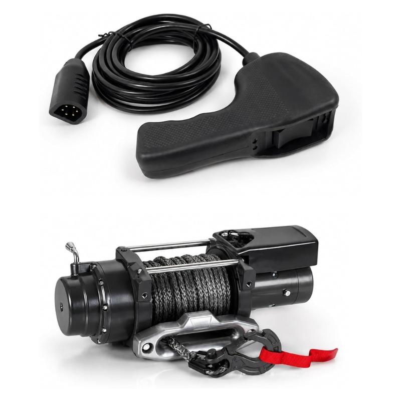 Cable Connected Winch Remote, Handheld 83658 Cable Remote for WARN 9.5Ti 9.5Cti 16.5Ti Winches In Towing and Line Handling Service Tasks