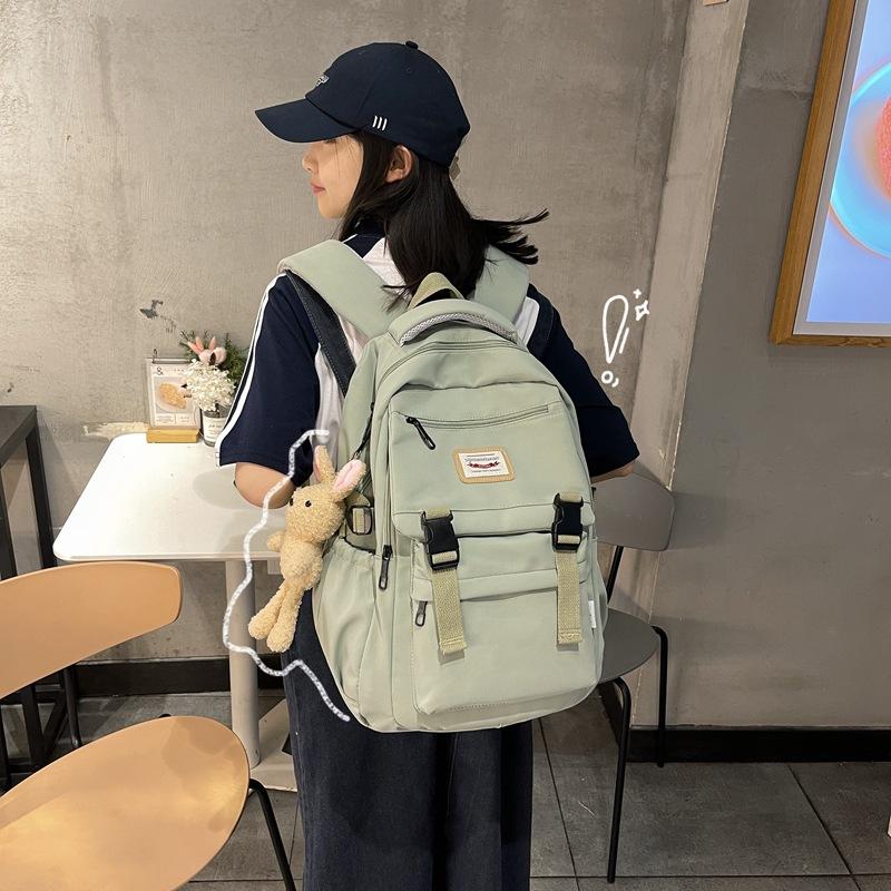 Schoolbag new backpack for junior and high school students, class backpack, fashionable Japanese and Korean version, casual computer bag, large-