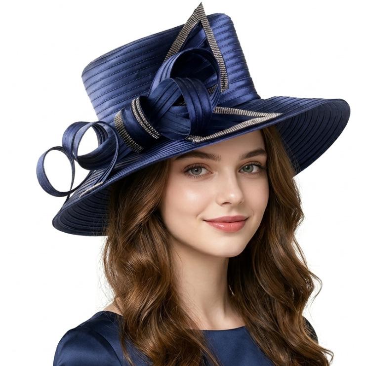 French lady church hat summer sun