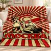 FC Spartak Moskau Decke Flanelldecke Weiche Gemütliche Plüschdecke für Sofa Bett Leichte Heimdekoration Outdoor Camping