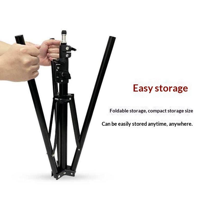 1Pcs Foldable Portable Lighting Tripod Photographic Light Stand Phone Holder Camera Flash Mount Brackets Live Streaming Stand