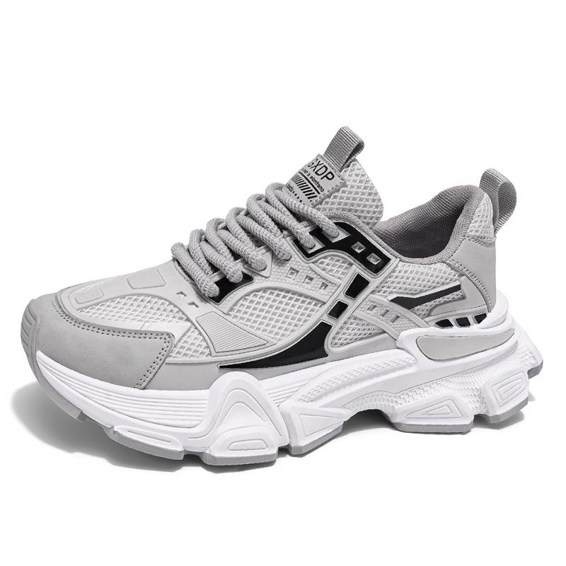 Spring and Summer Men's Mesh Platform Dad Shoes Are Fashionable, Breathable and Non-smelly, Sports Shoes Are Retro and Old Casual Men's Shoes.