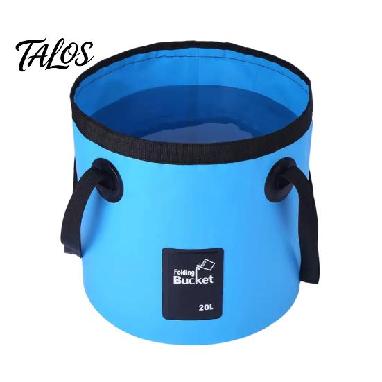 Double Handle Carry Bucket 12/20L Collapsible Water with Handles, Large Foldable Container, Container Portable Pail for Outdoor, Camping, Fishing, Car