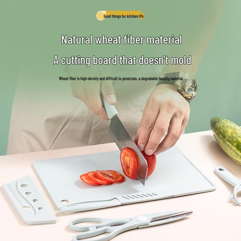 De'ou Xingguang 5-Piece Food-Grade Plastic Cutting Board Set