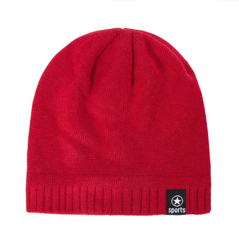 Hot Unisex Sports Beanie Hat High Quality Knitted Winter Hats For Men Women Casual Warm Hat Bonnet