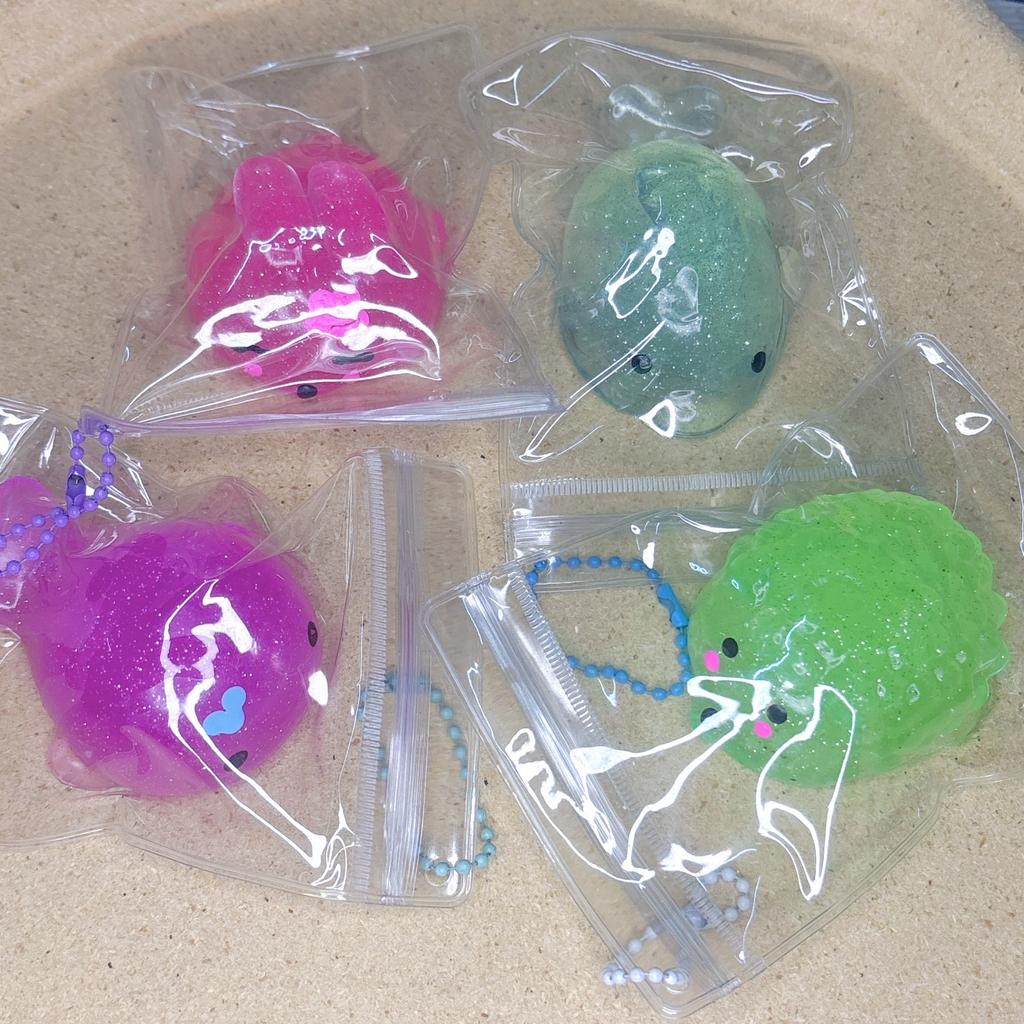 Glittery Squishies Toys Stress Relieving Toy Kids Party for Animal Mochi Kid Birthday Party Classroom Prizes Goodie Bags Stuffer
