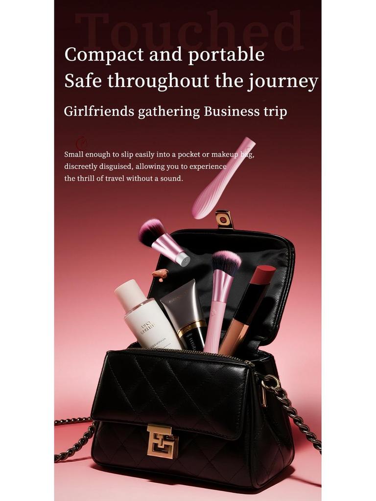 Rechargeable Vibrating Makeup Brush & Massager for Women