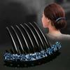 Ponytail Holder For Girls Korean Barrettes Crystal Hair Clips Women Hair Comb Mother Headwear