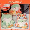 Double Cartoon Printed Face Year Of The Snake Throw Pillow Mascot Cushion Toy