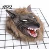 Werewolf Cosplay Gear Realistic Claws Gloves, Furry Black Wolf Paw Costume Headgear, Halloween Durable Gloves Beast Animal Props for Party Cosplay,