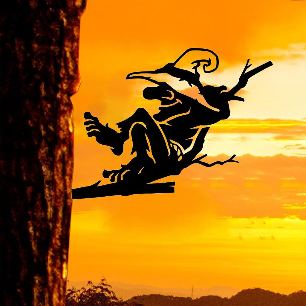 1pc Enchanting Garden Art for Backyard or Tree - Whimsical Silhouette Art to Add a Touch of Magic to Outdoor Spaces