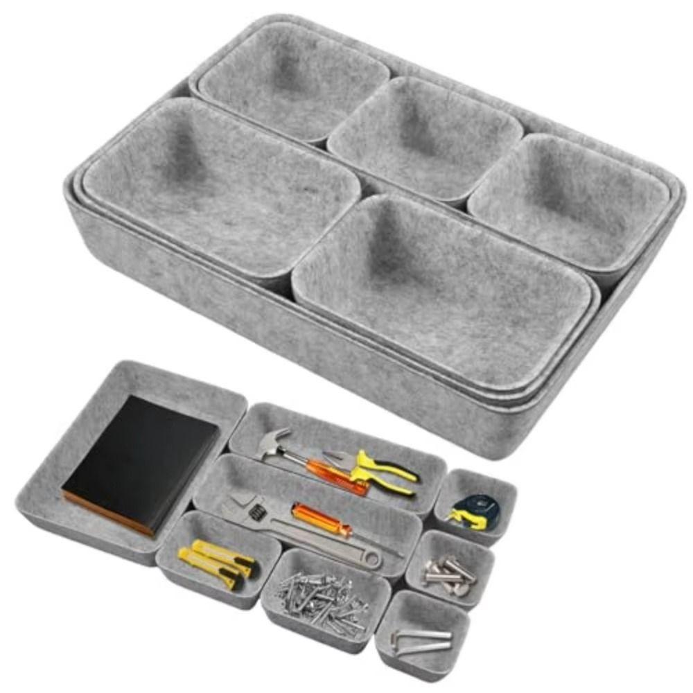 16Pcs/Set Space-Saving Drawer Organizer Creative Desktop Sundries Box Desktop Organizer
