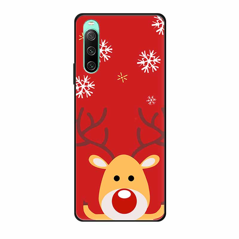 Christmas Phone Cases For Sony Xperia 10 IV Cases Soft TPU Silicone Santa Santa Claus Covers For Xperia 10 IV Cover Bumper Funda