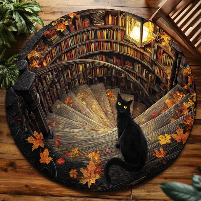 Книги Дракона Библиотеки Рождество 3D-печатный ковер Рождественский ковер для помещений Фэнтези Дракон Праздники Ковер Гостиная Рождественский 3D-ковер 60cmx60cm