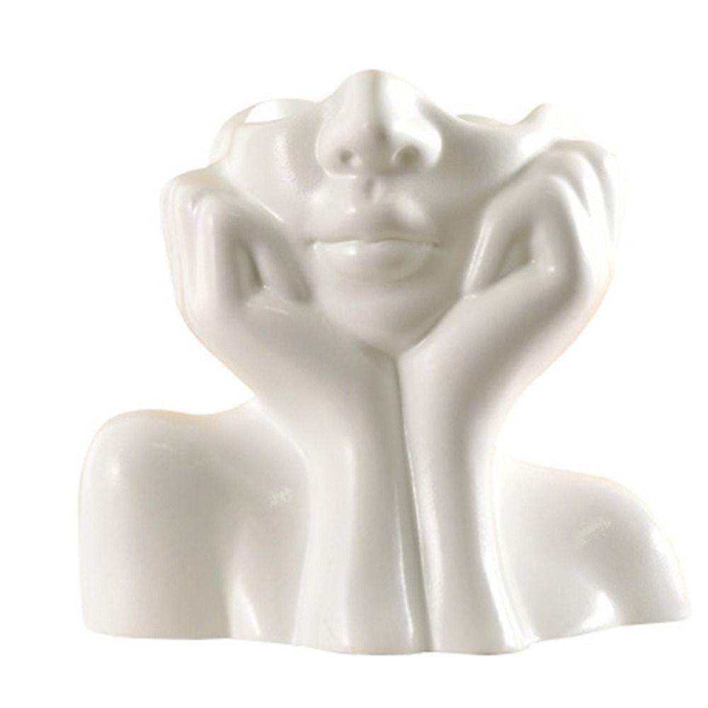 High Qualitu Boho Portrait Vase Minimalism Creative Flower Arranging Utensils Half Face Portrait Decoration Decorative