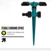 1pc Degree Raised Rotating Garden Lawn Water Sprinkler Irrigation System,Automatic 360 ° Rotating Garden Lawn Sprinkler