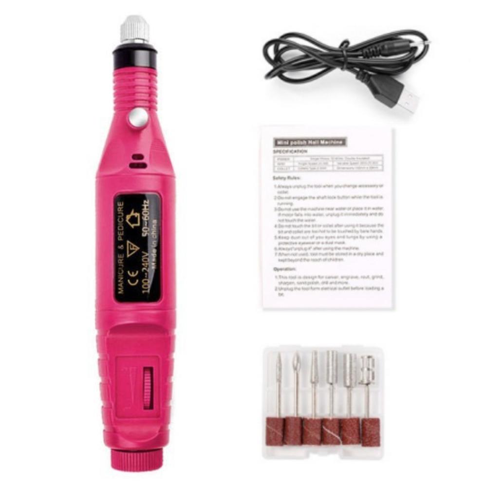 High-Speed Nail Sander Set Professional Manicure Mill Equipment Sanding File Pen  Nail Salon