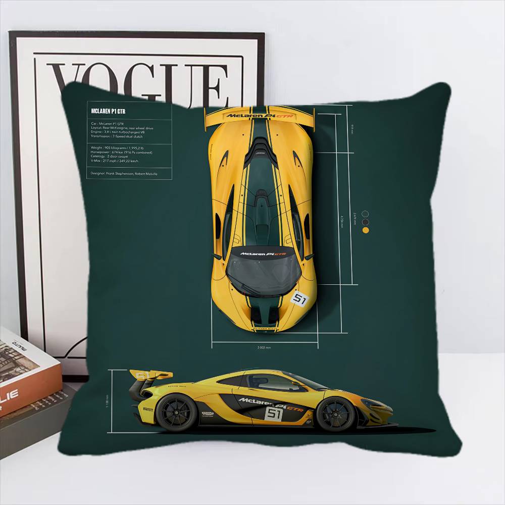 Colorprint Cars Pillow Case Square Pillow Bedroom Sofa Leisure Comfort Cushion Car Living Room Home Decoration