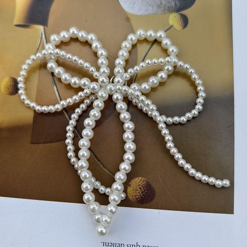 Elegant Pearl Bowknot Charm For Jewelry Making Diys Keychain Necklace Earrings Crafts Shoe Buckle Ornament Accessories