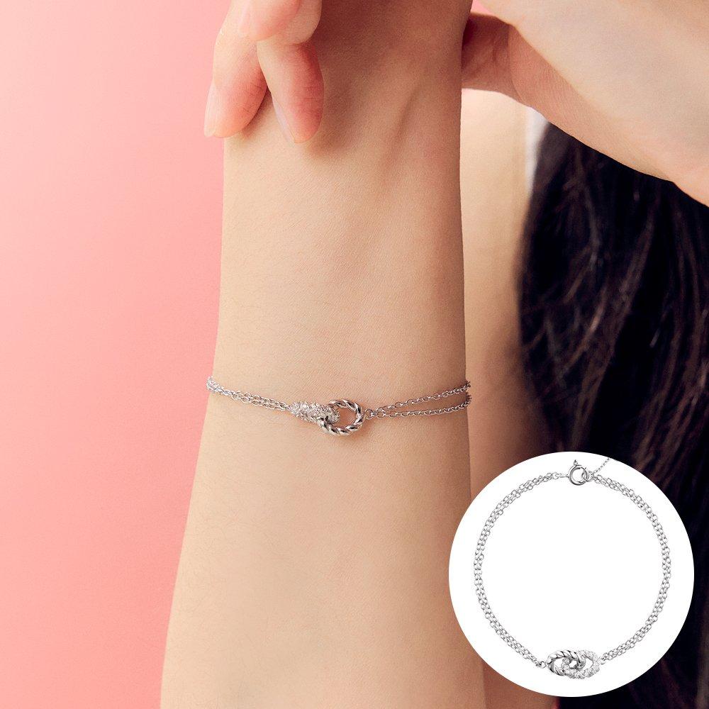 [Rosemont] Silver Bracelet Tangle Ra25B25J
