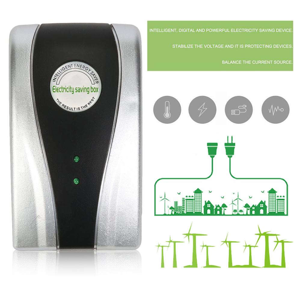 Electronic Kingdom 90V-250V Saver Power Energy EU/US/UK Plug Electricity Saving Box Home Use